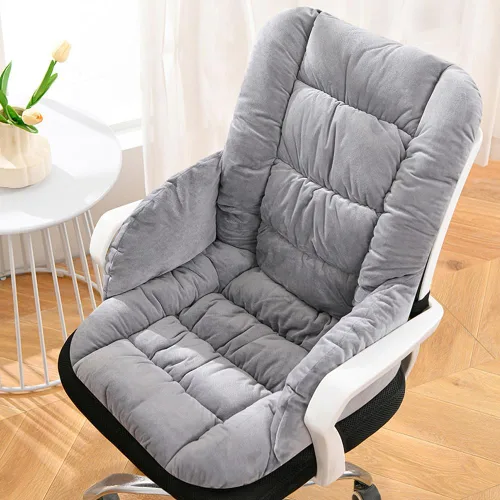 Miniatura 10 de Cojín para silla de escritorio con respaldo alto, almohadilla de asiento para silla de oficina con parte inferior antideslizante para oficina