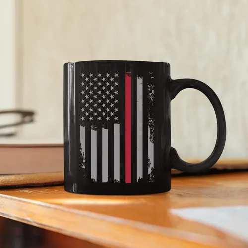 Miniatura 4 de Regalos patrióticos de bomberos con la bandera estadounidense para hombres y mujeres, regalos de primera respuesta para hombres, taza de café