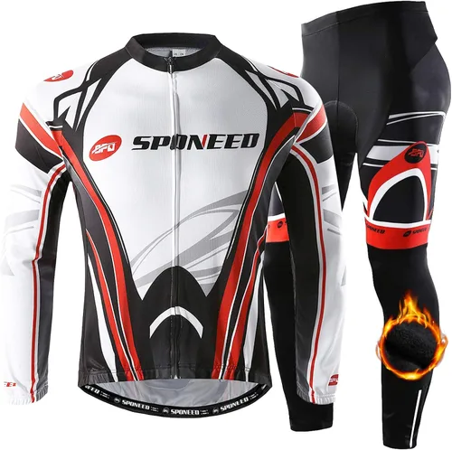 Miniatura 2 de sponeed Camiseta de ciclismo para hombre manga completa ropa de equitación pantalones