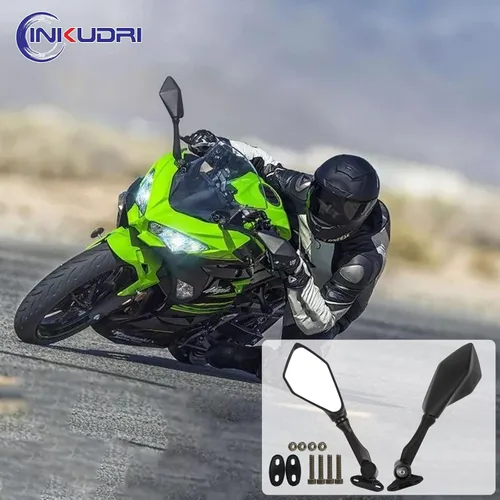 Miniatura 6 de INKUDRI Ninja 300 Espejos Ninja ZX6R 400 250 636 300R EX400 EX300 ABS 2024 2025 Ninja 500 Espejos