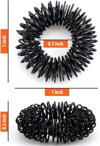 Miniatura 3 de IFAMIO Anillo de masaje sensorial con pinchos, 10 piezas, herramienta relajante para terapia de acupresión, masajeador de estrés para relajar manos