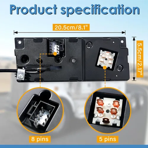 Miniatura 6 de Módulo de Control Climático Kenworth - 599-5511 Panel de Control AC de Servicio Pesado de Reemplazo para Kenworth W900 T800 T600A C500 T300
