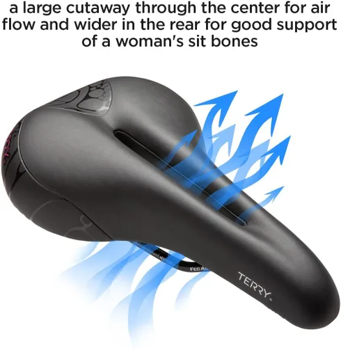 Miniatura 3 de Terry Butterfly Cromoly - Asiento de bicicleta para mujer - Flexible y cómodo - Funda Dura-Tek