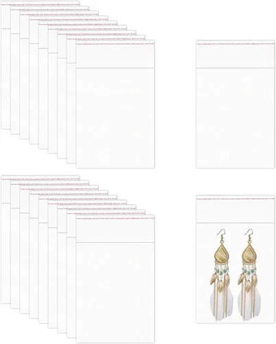 Miniatura 8 de Bolsas de celofán transparente de 1.5 x 2 pulgadas, 200 piezas pequeñas autoadhesivas para violonchelo, bolsas de polietileno OPP adhesivas de 1 mil
