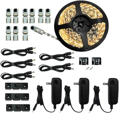 Inspired LED - Tira de luz - Kit de corte y conexión - Blanco puro súper brillante 4200K - 39.5 pies/12M - Tira de iluminación LED - LED regulable