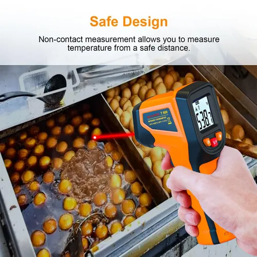 Miniatura 4 de Actualización 2023 Termómetro Infrarrojo Láser, Pistola de Temperatura Digital sin Contacto, -58℉～1112℉ (-50℃～600℃) Termómetro IR para Industrial