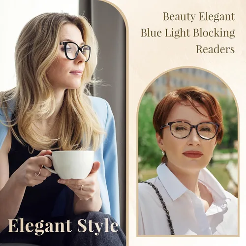 Miniatura 2 de EASY READ - Lentes de Lectura para Mujeres, Lentes de Computadora con Bloqueo de Luz Azul de Ojo de Gato