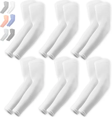 Miniatura 58 de Mangas de compresión de enfriamiento para hombres y mujeres, con protección solar UV UPF 50, paquete múltiple, mangas protectoras de brazos