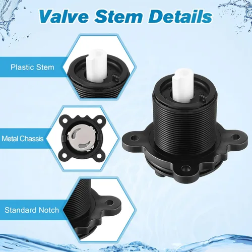 Miniatura 6 de Dreyoo Cartucho de equilibrio de presión de 4 piezas y conjunto de vástago de válvula, compatible con 971-2500 y 974-2910, compatible con válvula