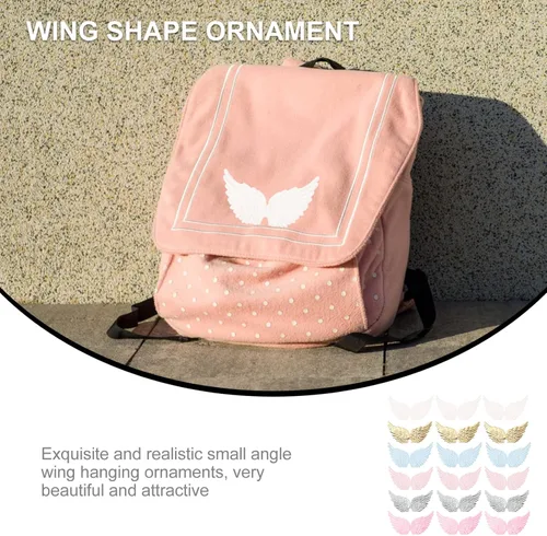 Miniatura 7 de NUOBESTY Mini alas para manualidades, alas de tela, adornos de alas de ángel, adornos para manualidades, disfraces, mochilas, accesorios
