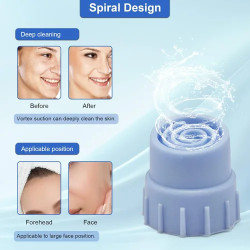 Miniatura 6 de Cuidado de la cara Set de belleza de la piel Hydro Dermobrasion Water Scrub Puntas de silicona Vortex grande 3/Pcs para Elitzia ET89 ETLB246