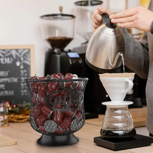 Miniatura 6 de ITHSKUILL Soporte para cápsulas de café, organizador de tazas K pequeñas, almacenamiento de tazas K para guardar crema de café expreso, fácil