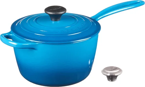 Miniatura 4 de Le Creuset Cacerola Signature de hierro fundido esmaltado, 2.25 cuartos de galón., Marsella Marseille