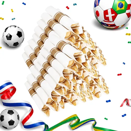 Miniatura 11 de 400 piezas de cubiertos de plástico plateado preenrollados - Cubiertos de plata resistentes - Incluye 100 paquetes de utensilios desechables Plata