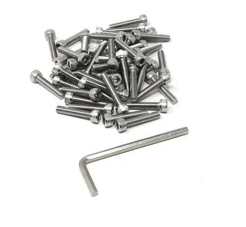 Miniatura 137 de iexcell 25 piezas M4 x 60/65/70/75/3.150 in paso de rosca 0.028 in acero inoxidable 304 cabeza hexagonal Tornillos Tornillos surtido Kit