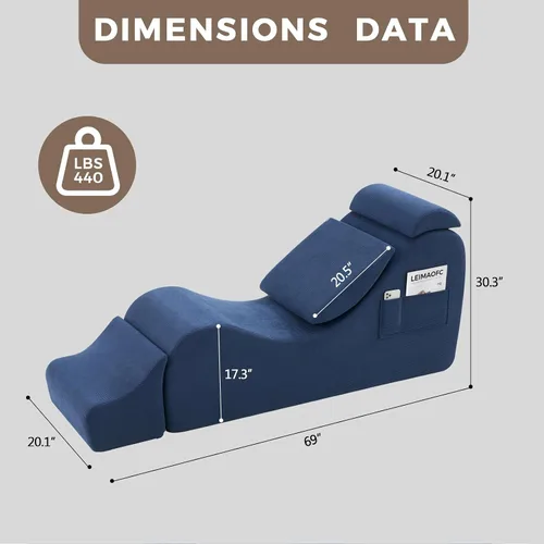 Miniatura 2 de Sillas de yoga para adultos, silla de salón ergonómica para interiores con bolsillo lateral, almohada lumbar, otomana, silla de yoga perfecta