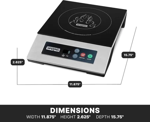 Miniatura 3 de Waring Cocina de Inducción Comercial de Servicio Pesado Comercial, 120V, 1800W