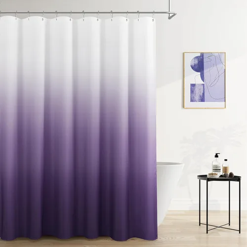 Miniatura 9 de Cortina de ducha para compartimento pequeño negra para hombres, 36 pulgadas de ancho, juego de cortinas de baño gris, cortinas geométricas estrechas
