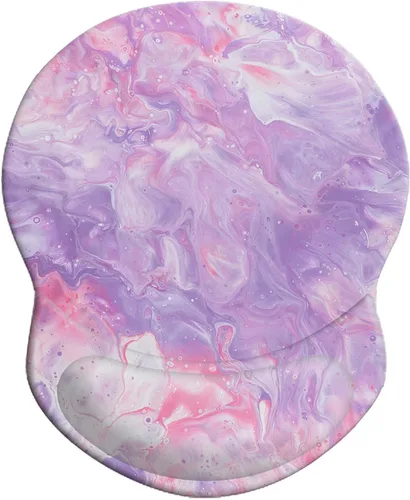 Miniatura 11 de Alfombrilla para mouse, soporte de muñeca ergonómica, para aliviar el dolor, con base de poliuretano antideslizante para juegos, hogar, oficina