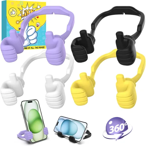 Miniatura 13 de Regalos para adolescentes, niños, niñas, adultos, día del padre: Thumbs Up Lazy Phone Stand Soporte de teléfono celular para escritorio para niños