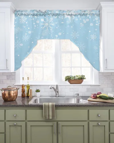 Miniatura 22 de Cortinas de Gnomos de San Valentín con Cenefa para Cocina, Cortinas con Bolsillo para Barra para Dormitorio, Sala de Estar, Baño, Cafetería, Negro