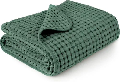 Miniatura 16 de Konssy Manta de Bebé de Gofre - Suave y Acogedora Manta de Arrullo para Guardería, Manta Ligera para Niños Pequeños para Niños y Niñas, Ideal