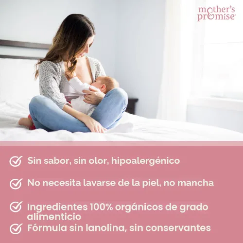 Miniatura 2 de Manteca de pezón orgánica para madres lactantes Crema de pezón sin lanolina, segura para madres y bebés lactantes No es necesario lavar