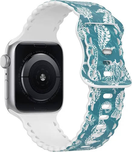 Miniatura 2 de Compatible con Apple Watch Band de 41mm 40mm 38mm 49mm 45mm 44mm 42mm para mujeres, correas deportivas de silicona suave con diseño de caballito