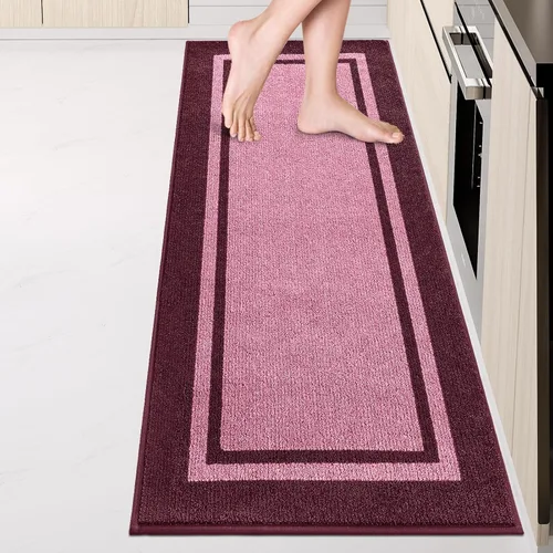Miniatura 20 de anllugs Alfombras de cocina de 24 x 36 pulgadas, antideslizantes, lavables a máquina, tapetes absorbentes y cómodos para cocina, fregadero, Beige