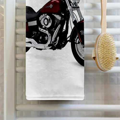 Miniatura 2 de 3D Rose TWL_4662_1 Toalla Picturing Harley Davidson® Motocicleta Dyna Fxd Toalla