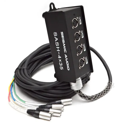 Miniatura 7 de Seismic Audio - SASH-4x20 - Cable XLR de 4 canales Enviar Sub Snake - 20 pies
