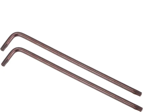Miniatura 17 de uxcell T30 Anti manipulación Torx Star Key Bit Llave, forma de L 6.5 pulgadas brazo largo, acero S2 2 PC