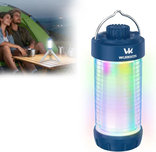 Miniatura 9 de Wurkkos CL01 Linterna de camping recargable, luz de campamento de 550LM con base magnética, luz RGB, atenuación continua, hasta 300 horas