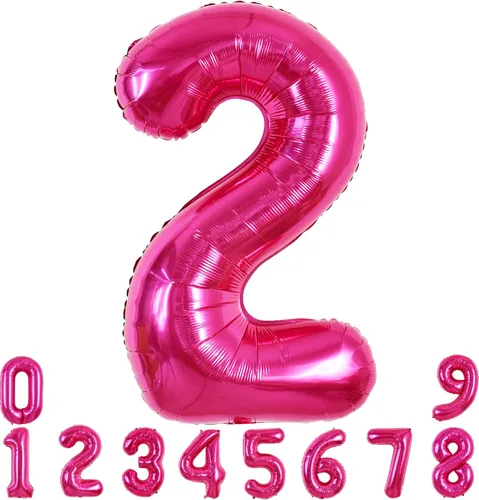 Miniatura 129 de TONIFUL 40 Inch Pastel Blue Number 8 Foil Balloons Large Mylar Foil Digital 8 Balloons for 8th Birthday, Gender Neutral Party, Baby Shower, Oro rosa