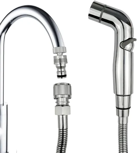 G-Sunny Kit de rociador de grifo de fregadero de conexión rápida, accesorios de rociador de manguera de fregadero, adaptador de metal desmontable