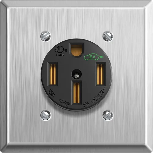 Miniatura 15 de SURAIELEC Caja de Salida para RV de 50 Amperios, Salida Eléctrica para RV Cerrada con Cerradura, NEMA 14-50R 125V/250V, Caja de Alimentación