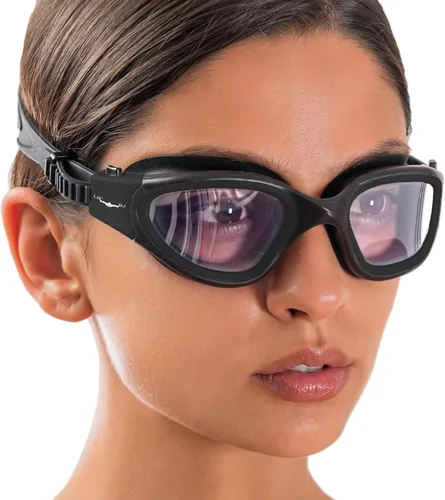 Miniatura 12 de AqtivAqua DX - Gafas de natación con visión amplia para adultos, hombres y mujeres, antiempañamiento y sin fugas