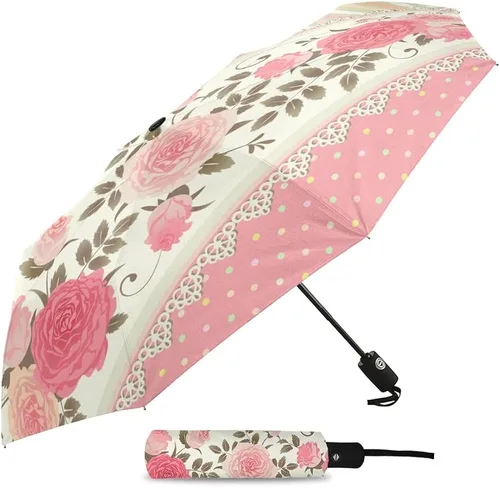 Miniatura 2 de DHDM Sunshade Parasol Umbrella Fully-automatic Eight Strands Foldable Rain Umbrella for Women