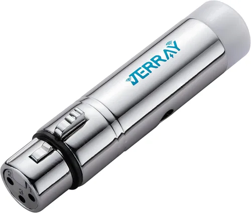 Miniatura 2 de JERRAY DMX512 inalámbrico 1 unids receptor hembra XLR 2.4G iluminación LED para escenario PAR fiesta luz control de iluminación plata