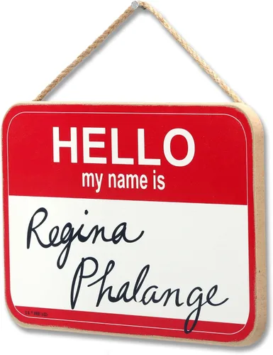 Miniatura 2 de Friends The TV Series Regina Phalange - Decoración colgante de pared de madera - Cartel divertido de amigos - Gran idea de regalo Rojo