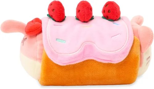 Miniatura 3 de Anirollz Kittiroll de peluche en atuendo de pastel enrollado – Animal de peluche kawaii con disfraz extraíble – Bonito juguete de peluche blando