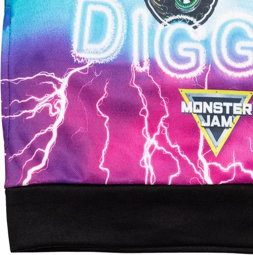 Miniatura 8 de Monster Jam Maximum Destruction El Toro Loco Grave Digger - Sudadera con capucha de forro polar para niños pequeños y grandes