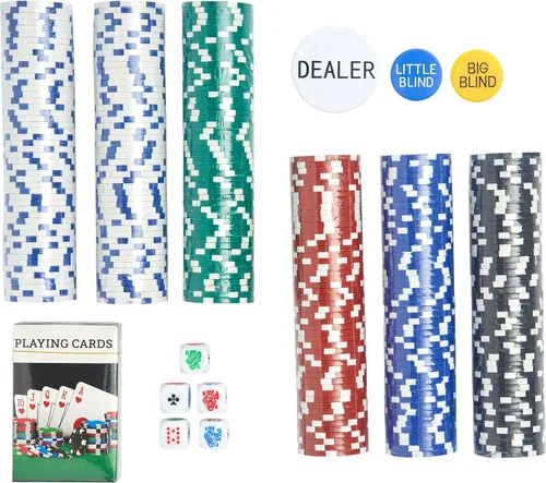 Miniatura 4 de 200291/DOM Texas Hold em Poker Case y 300 Chip Pro Champ Set, estándar, múltiple