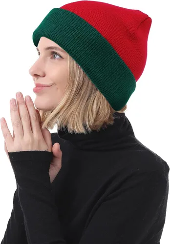 Miniatura 18 de American Trends Gorro para hombre y mujer, gorro de punto suave y lindo con diseño de calavera