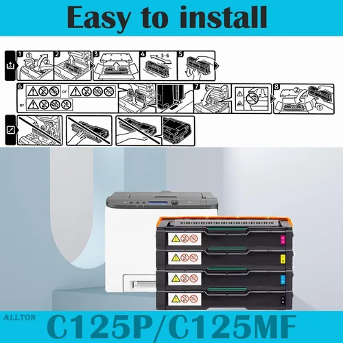 Miniatura 4 de C125P C125MF Cartucho de tóner compatible Ricoh 434060 434061 434062 434063 Cartucho de tóner de repuesto para impresora ricoh C125P C125MF C125 P