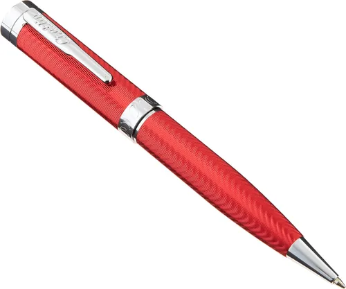 Miniatura 5 de Conklin Herringbone Signature - Bolígrafo amarillo con borde cromado, llamativo diseño grabado, recargable y duradero, regalo ideal para entusiastas