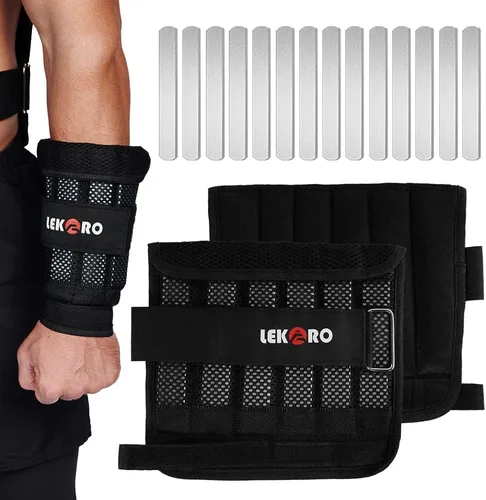 Miniatura 9 de Pesas para muñeca y brazo, pesas ajustables para muñeca, pesas removibles para muñeca y tobillo para hombres y mujeres, para fitness, caminar