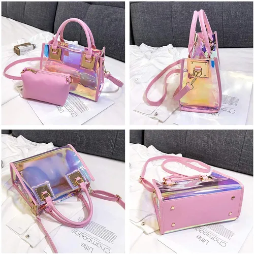 Miniatura 3 de AlwaySky Bolso bandolera transparente para mujer, bolso de mano de moda de diseñador 2 en 1