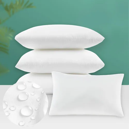 Codi Juego de 4 rellenos de almohada de 12 x 20 pulgadas, resistentes al agua, para muebles de patio