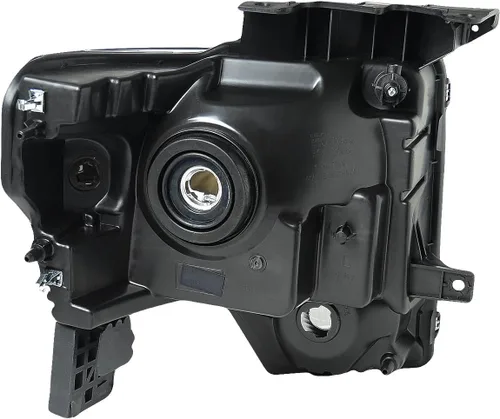 Miniatura 4 de DNA Motoring HL-OH-F1509-BK-CL1 - Faros delanteros con carcasa negra y lente transparente compatibles con Ford F150 09-14